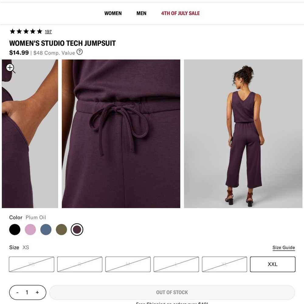 Women's Studio Tech Jumpsuit